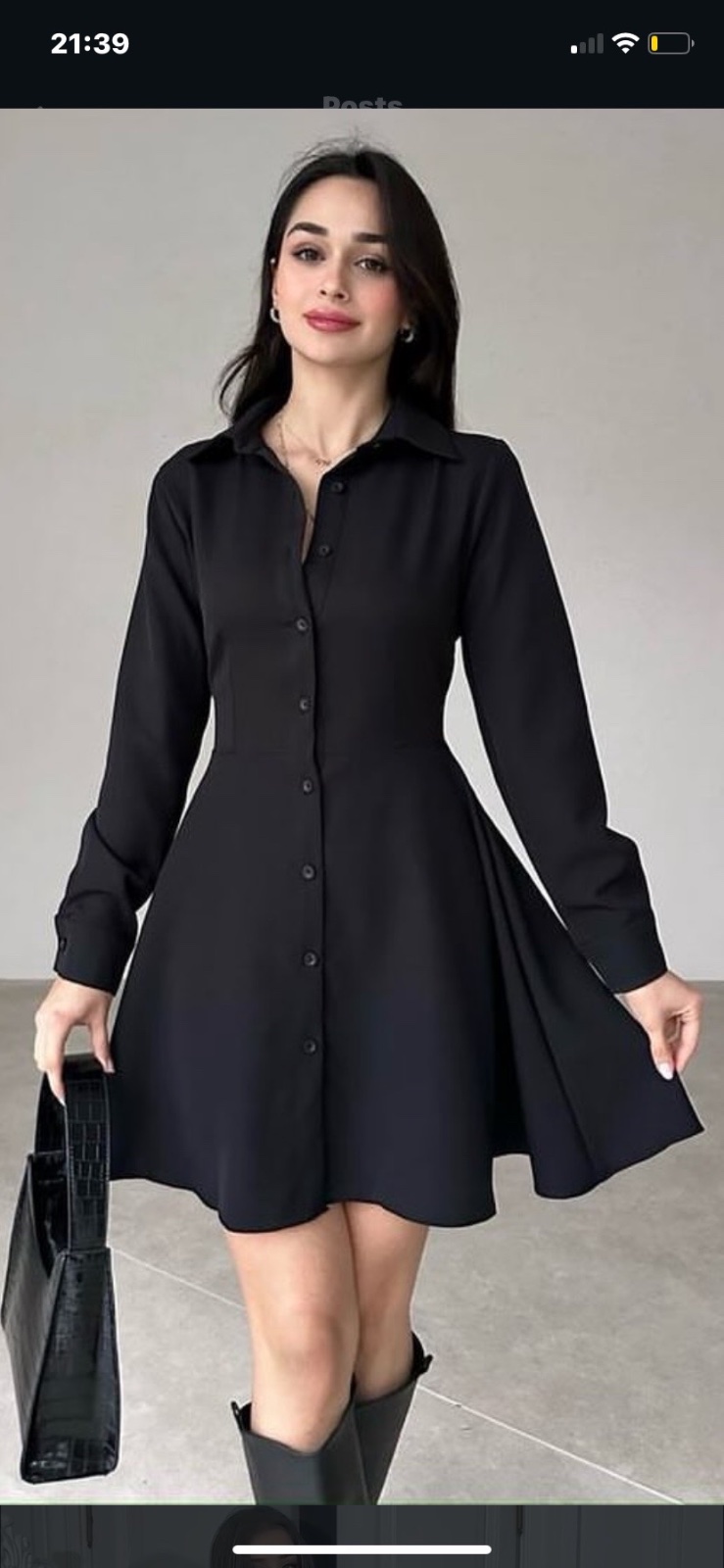  Profitez avec promo dabchy 20% avec le code : SIXSEVEN Robe noir simple 