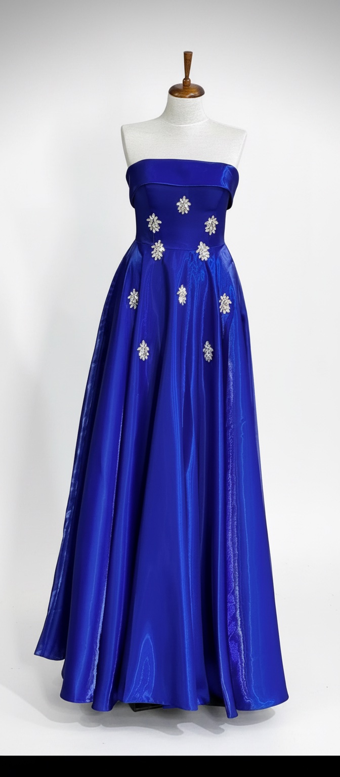 Robe soirée bleu