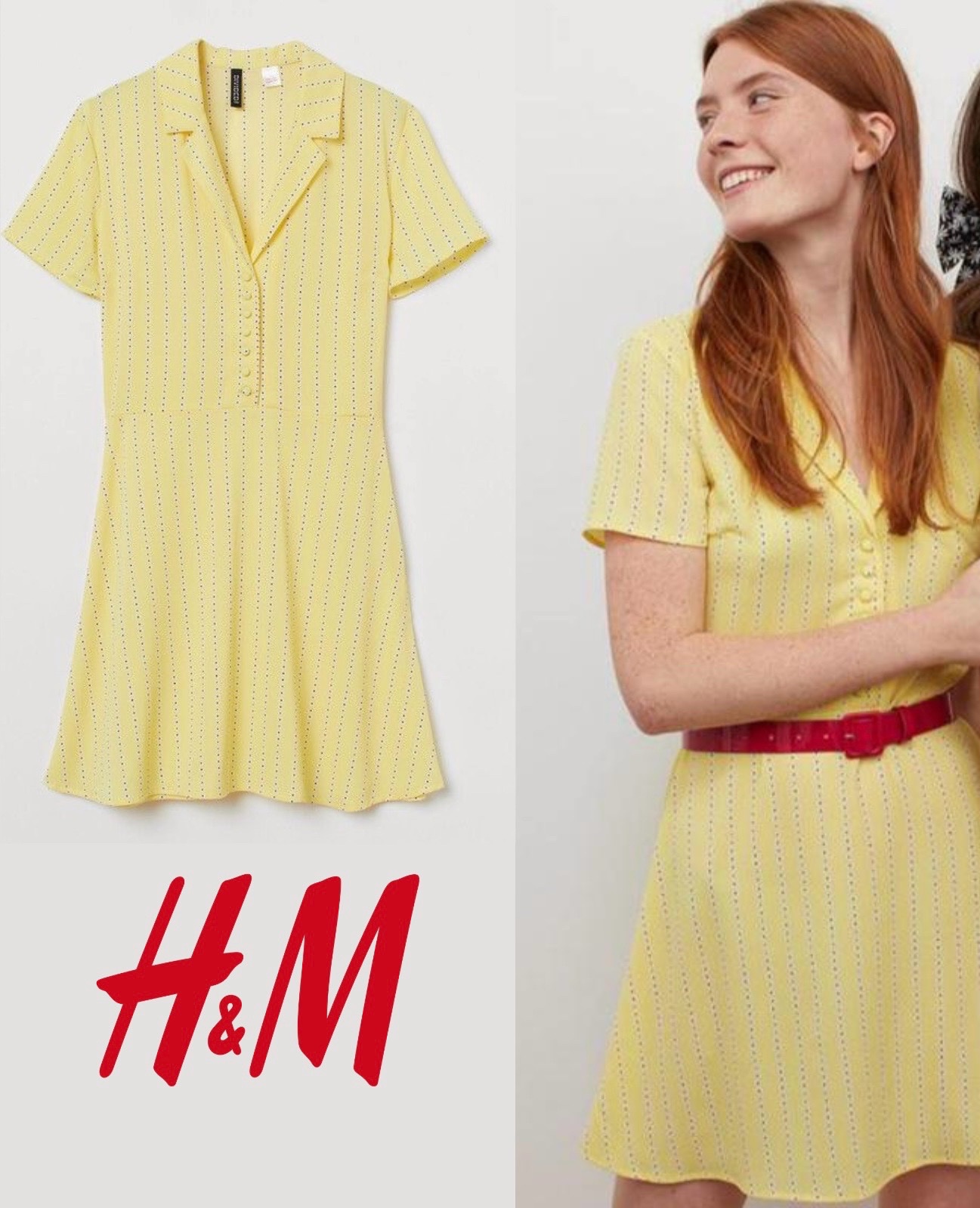 Robe h&m jaune