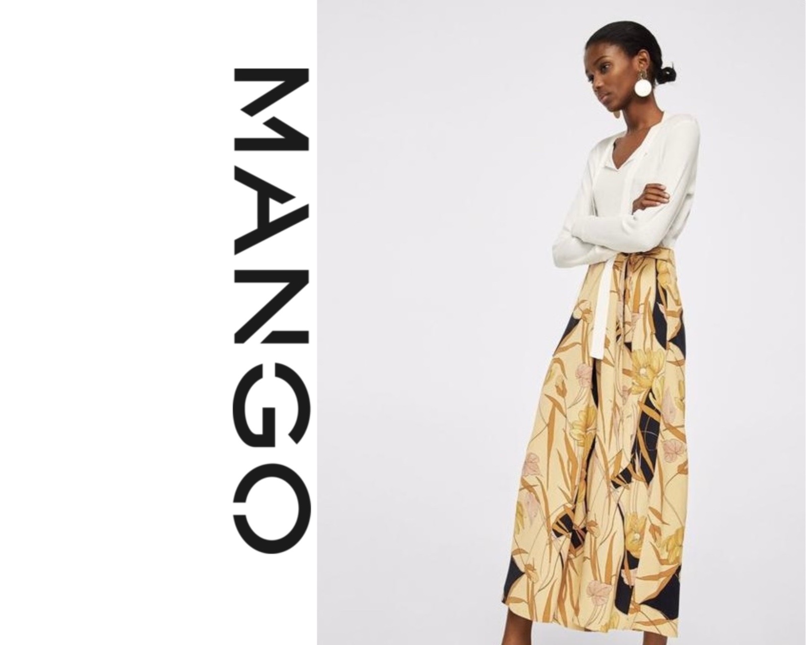 Pantalon jupe mango