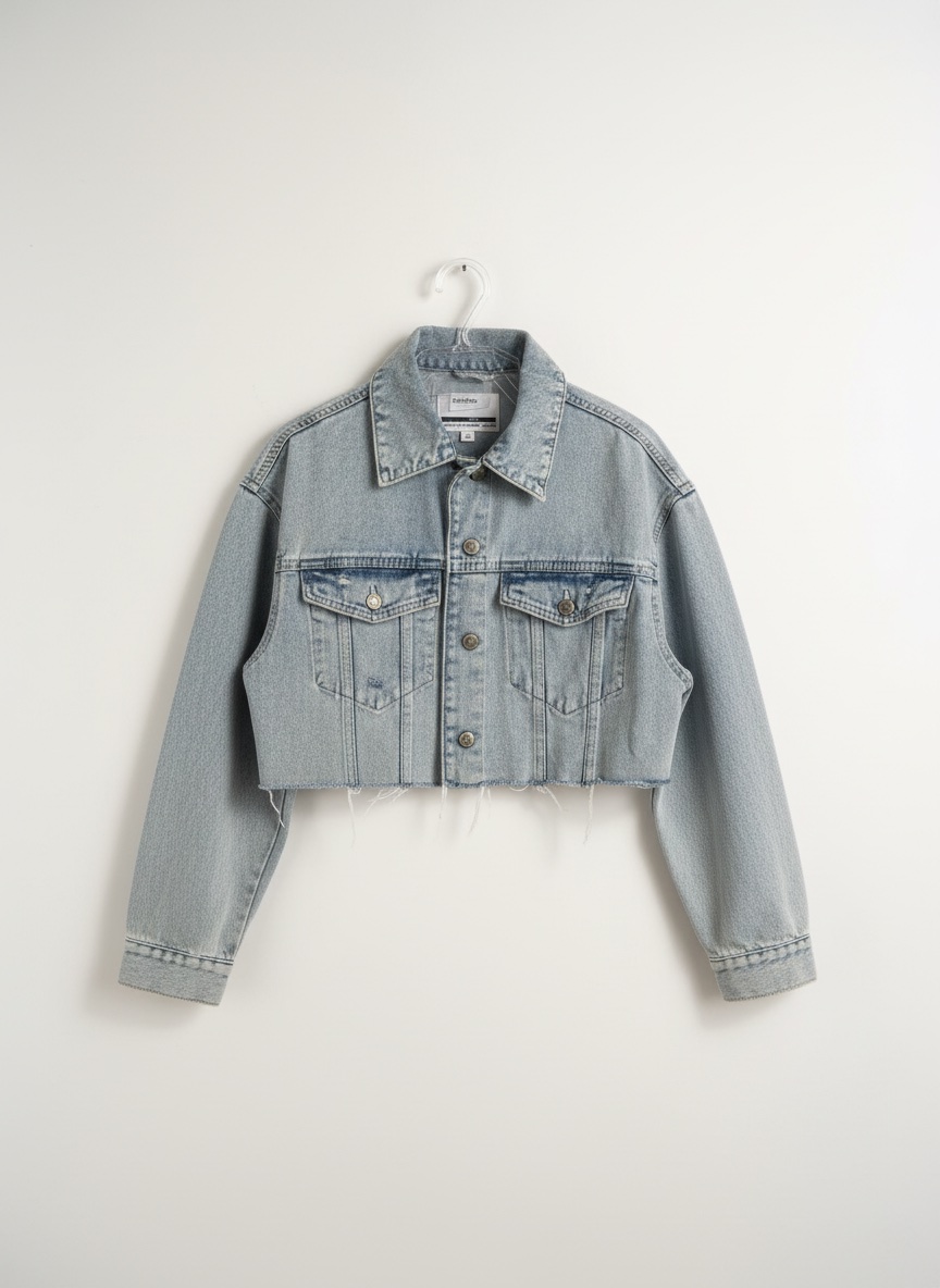 Veste jean courte