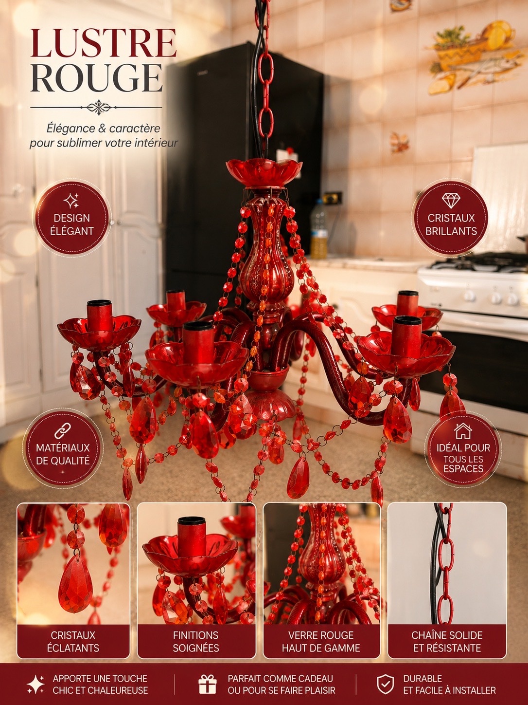 Lustre rouge