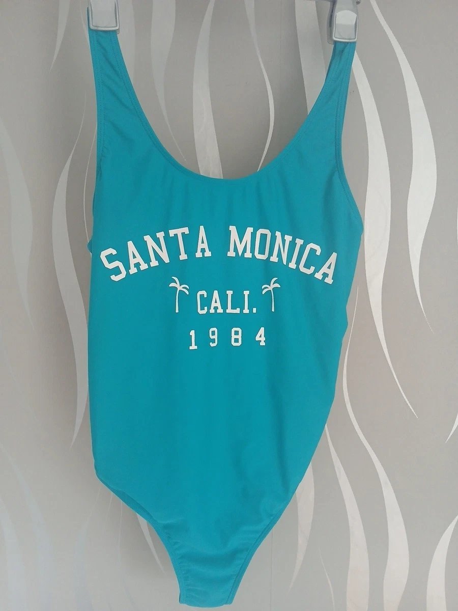 Primark one piece bathing suit turquoise 