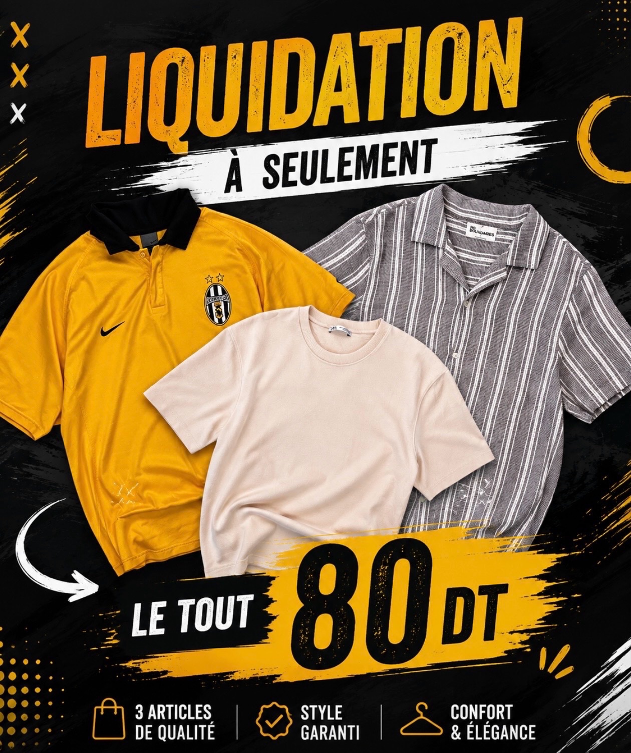 Liquidation : 3 articles 