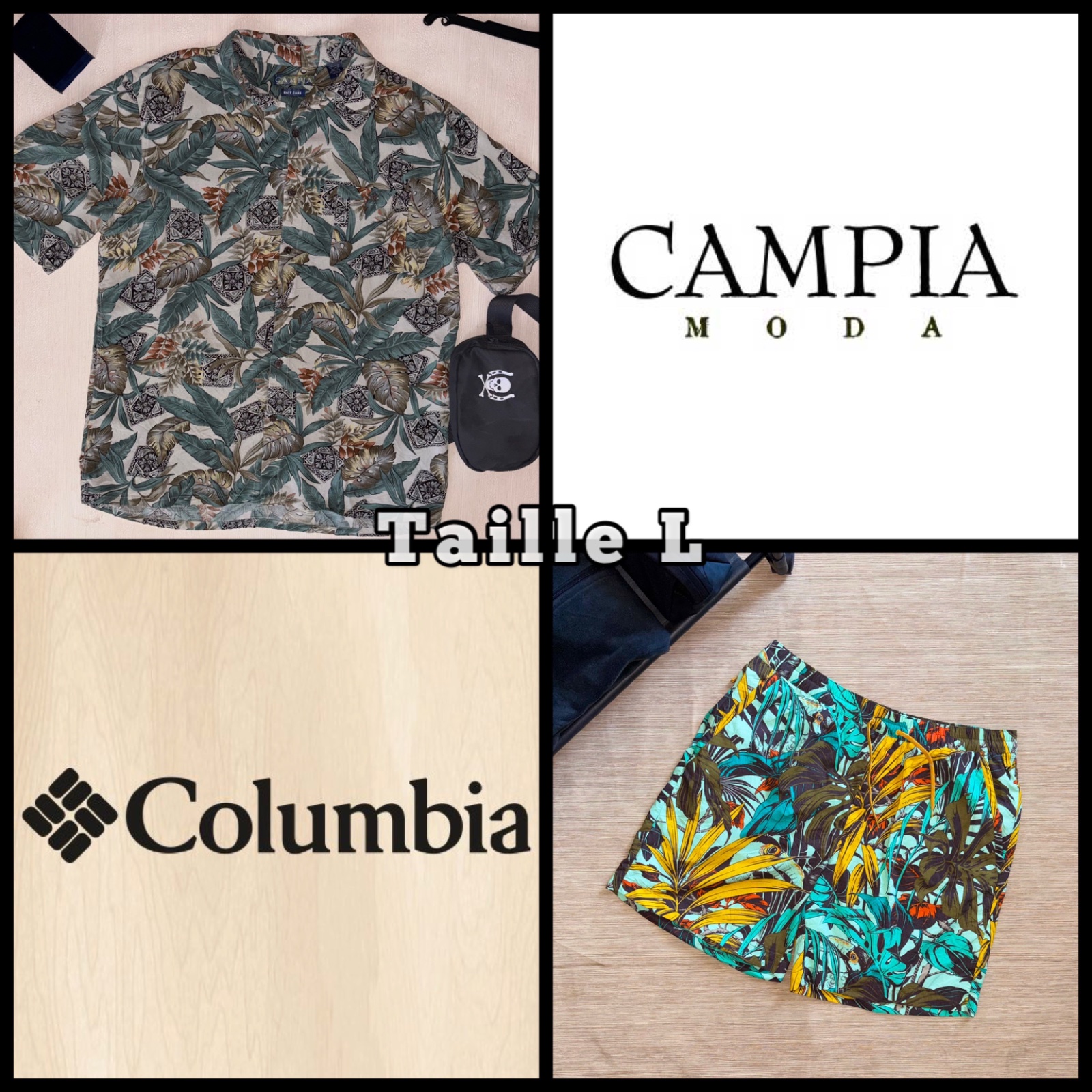 Chemise et short de plage