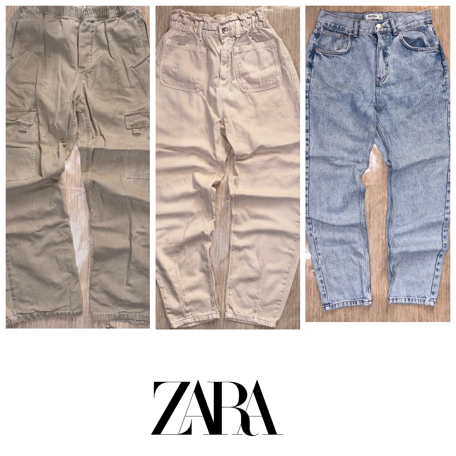 Forsa: 3 pantalons 2 zara et 1 pull&bear