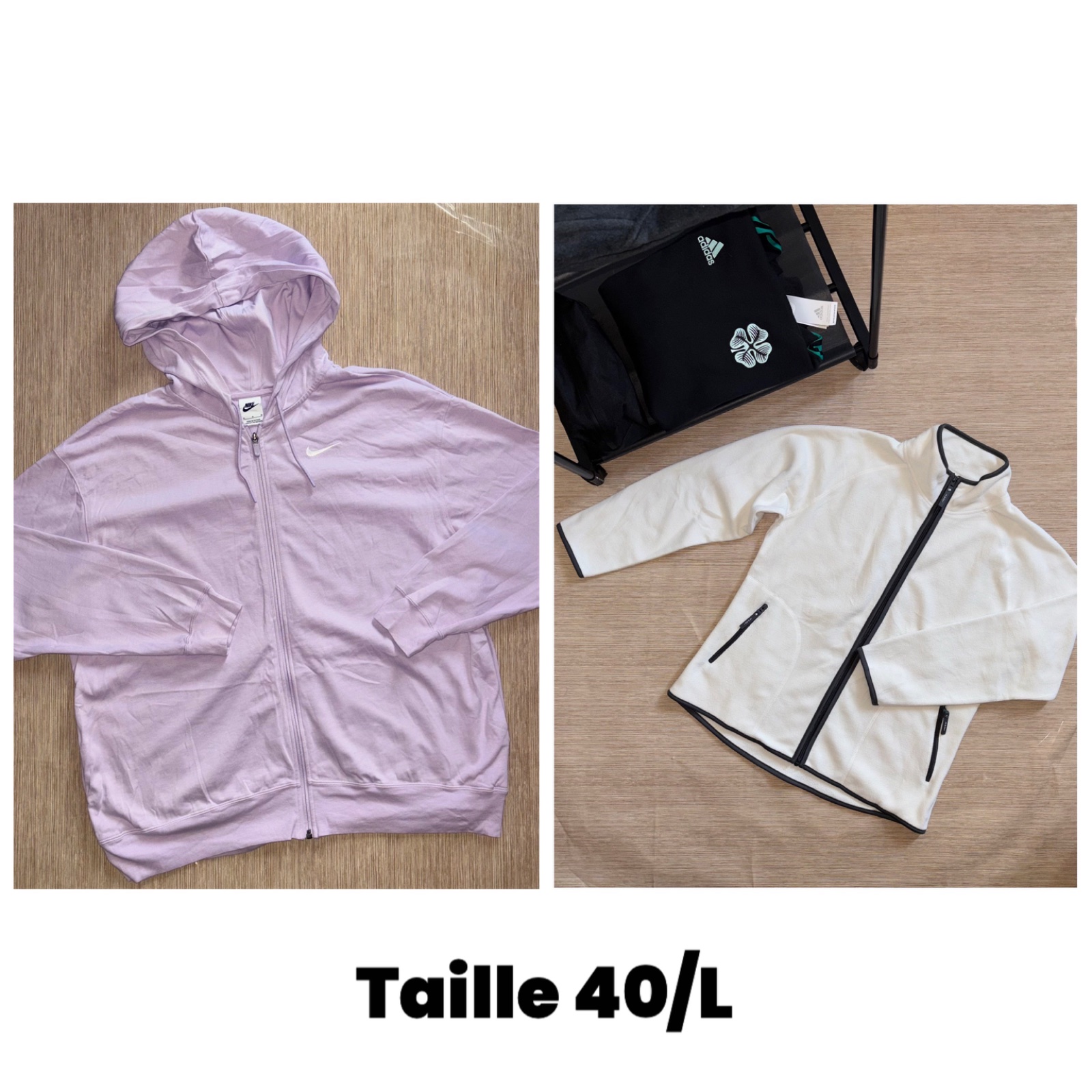Sweat a capuche Nike et veste yessica 40/L