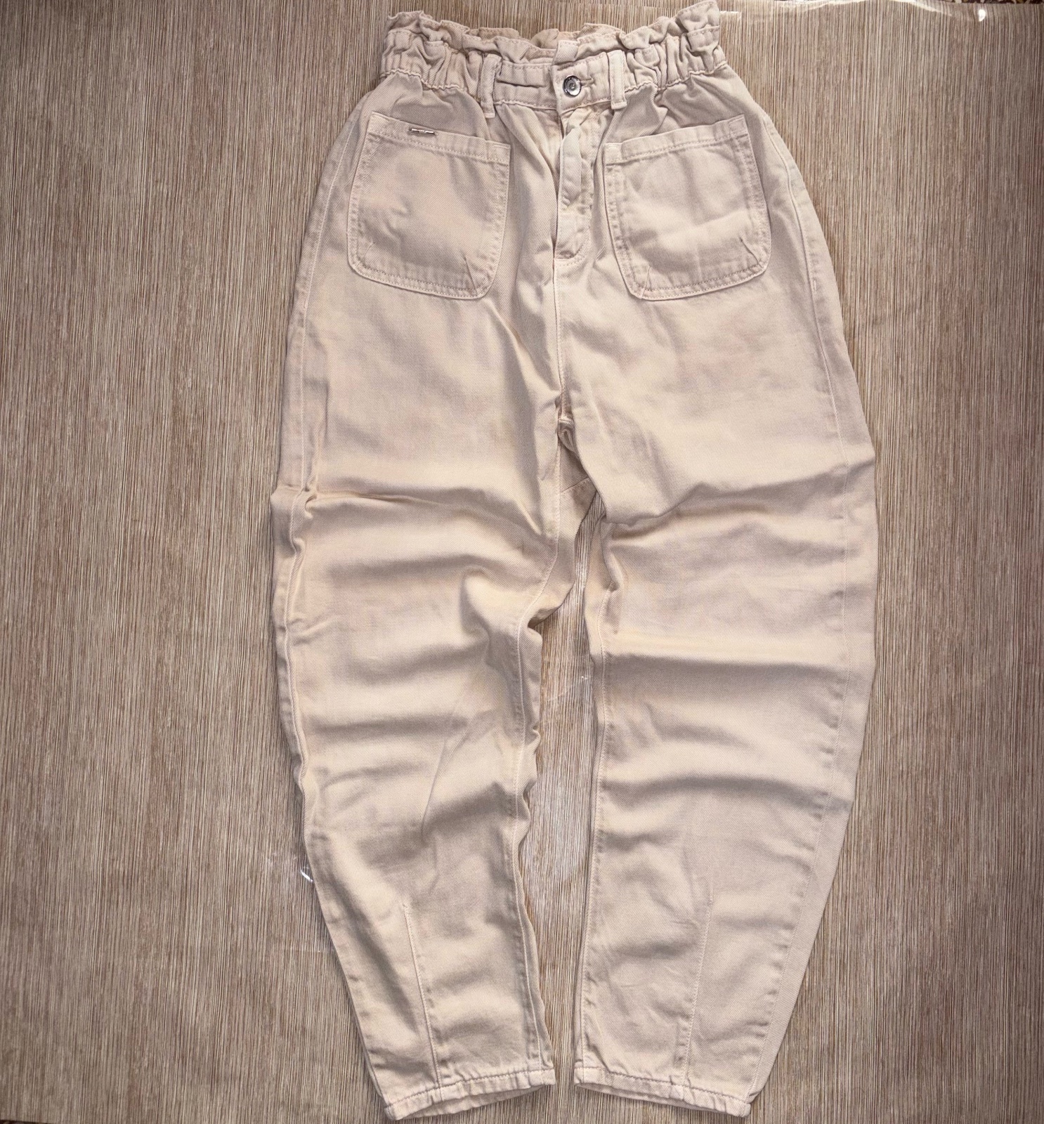 Zara baggy paperbag jeans