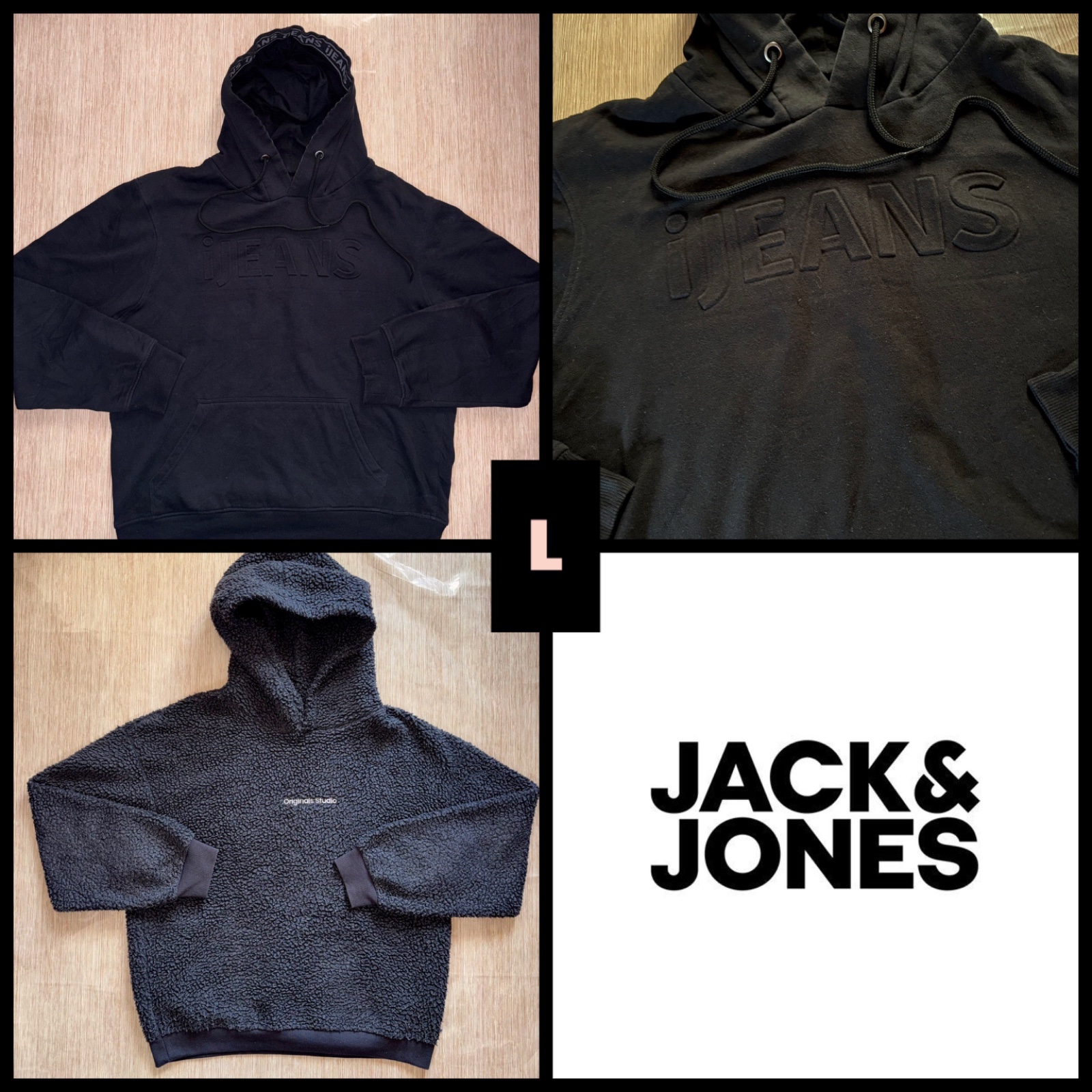 2 capuches jack&jones et ijeans L
