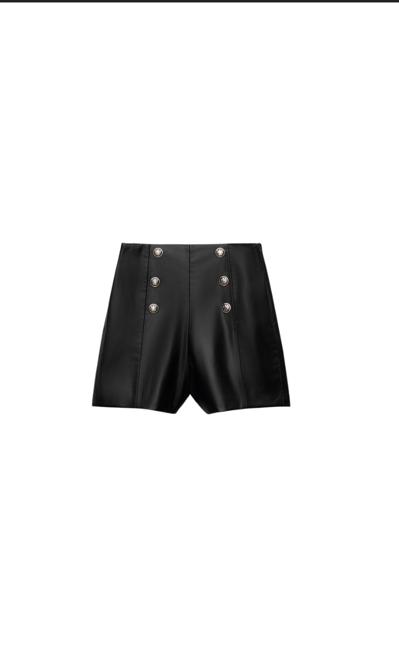 Short Zara simili cuir 