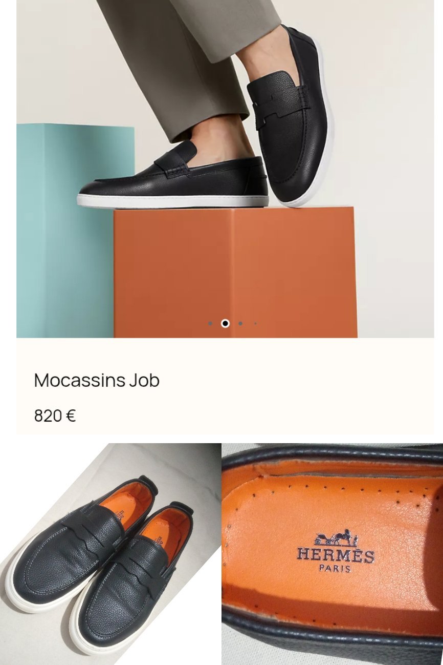 Mocassin homme Hermes 