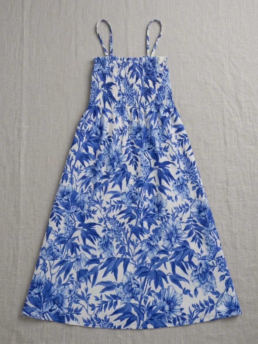 H&M Blue Floral Dress