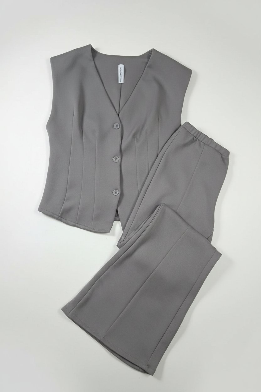 Set Chic Gilet + Pantalon Fluide – Neuf.