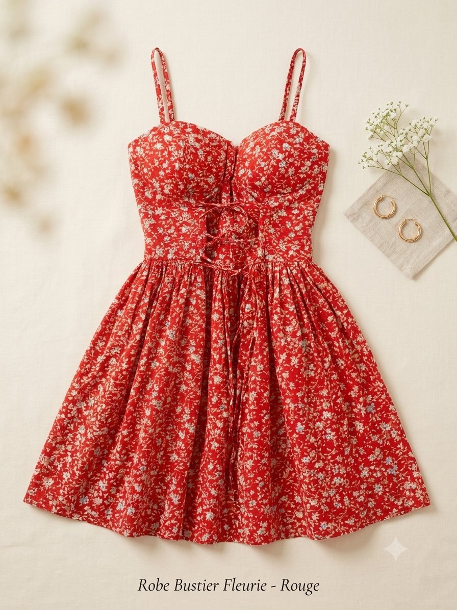 Robe fleurie courte 