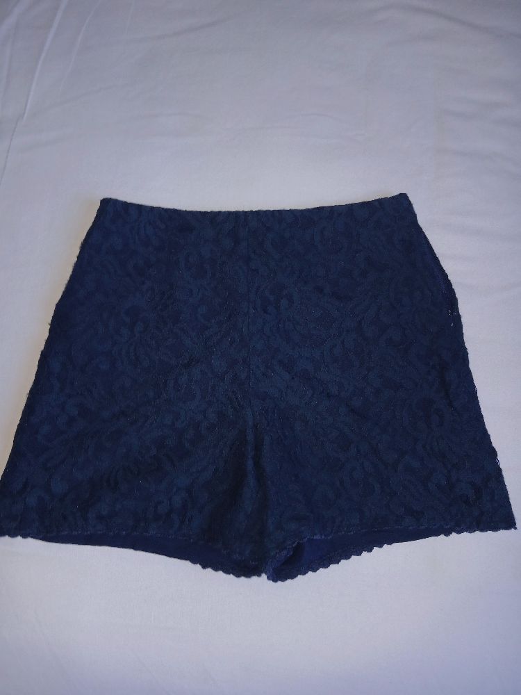 Short zara bleu marine
