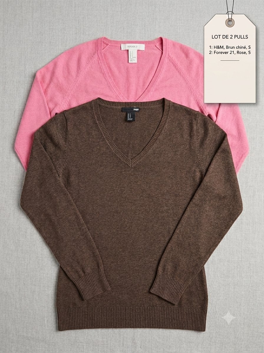 Lot de 2 pull 