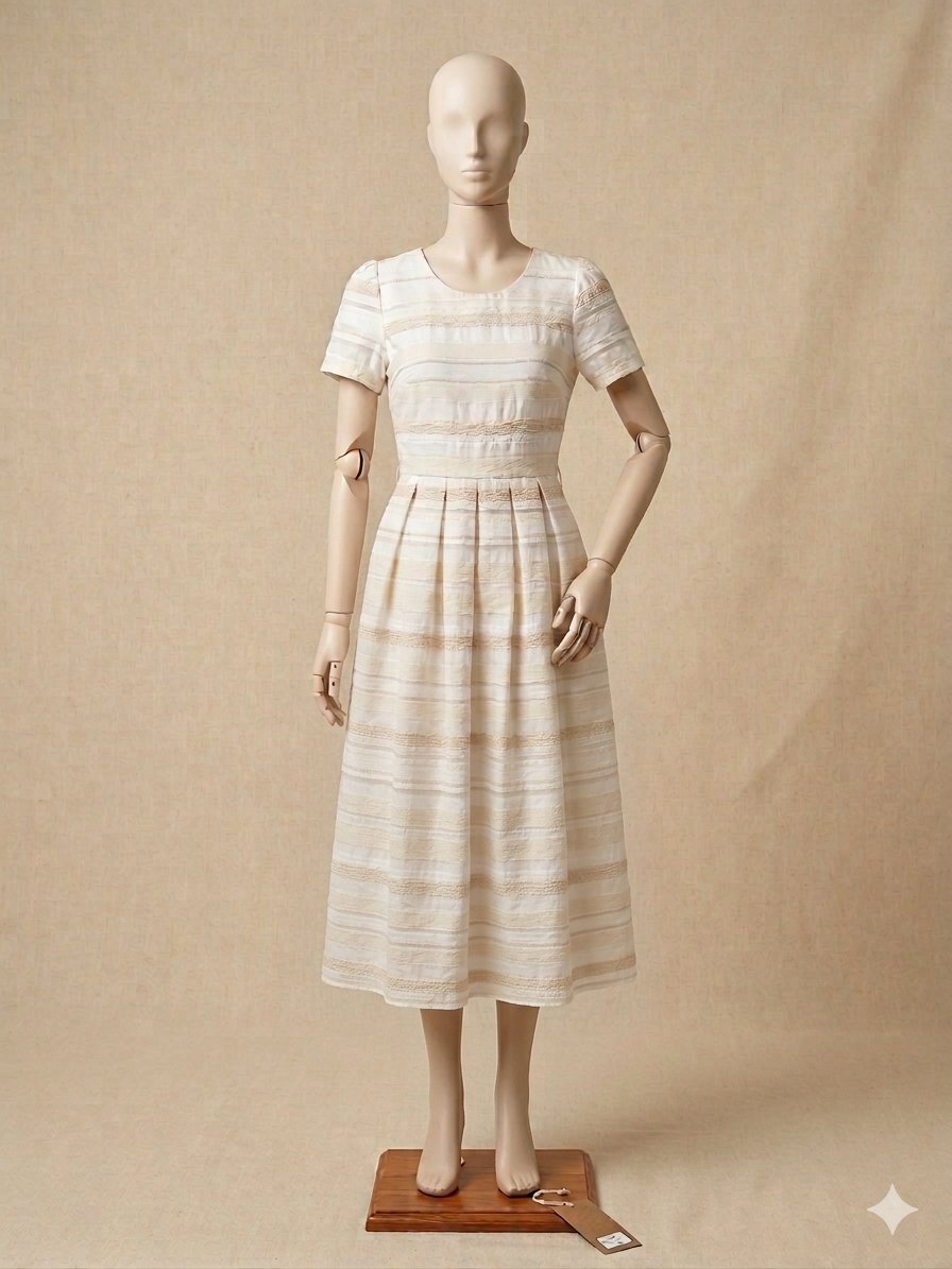 ​🌟 Magnifique Robe Vittoria Blanche & Dorée (Neuve avec étiquette) – Taille 36 Prix négociable dans la limite du raisonnable.