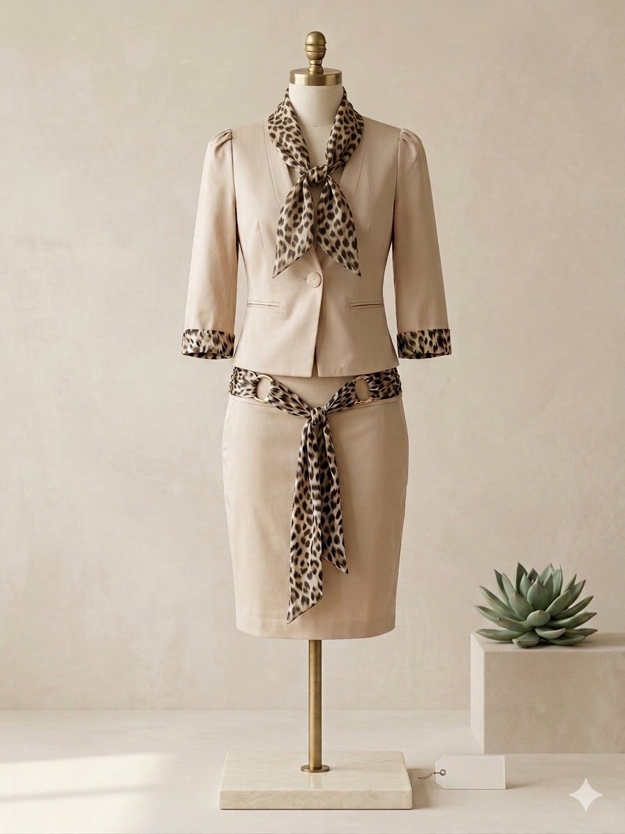Ensemble chic beige 