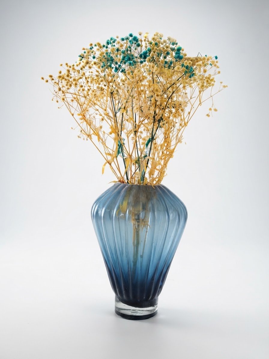 Vase bleu décortif