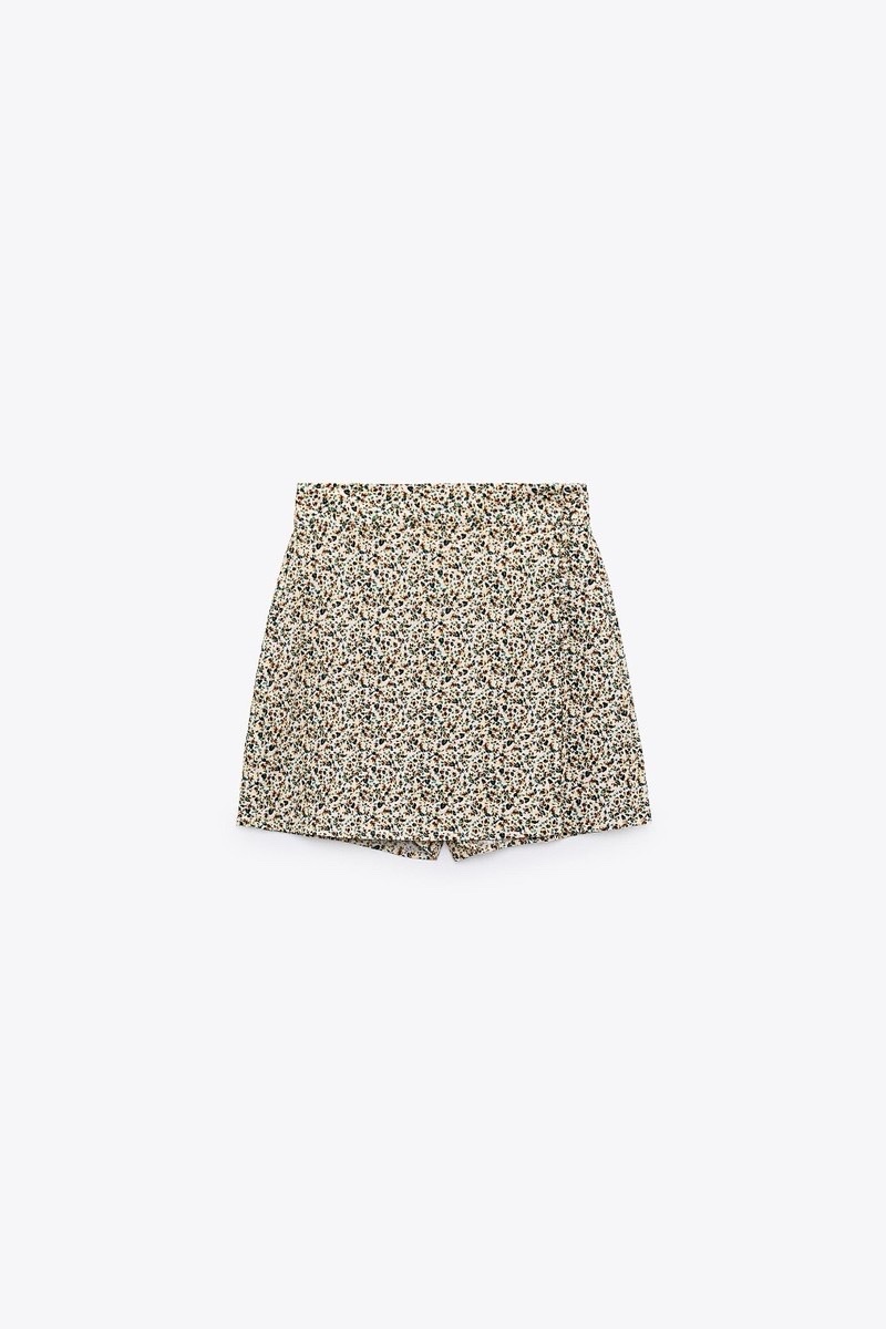 Jupe-short fleuri 
