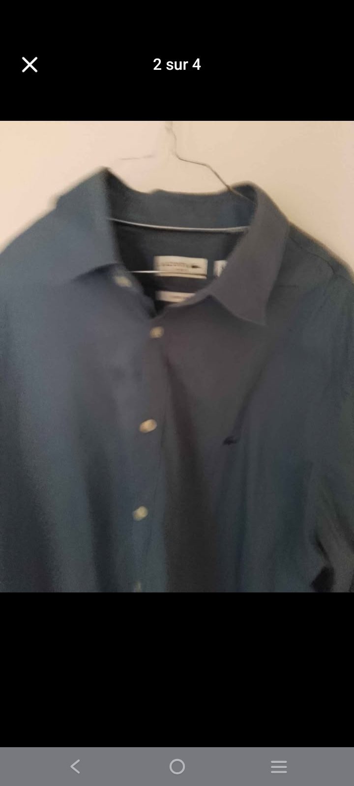 Chemise lacoste xl ceintré