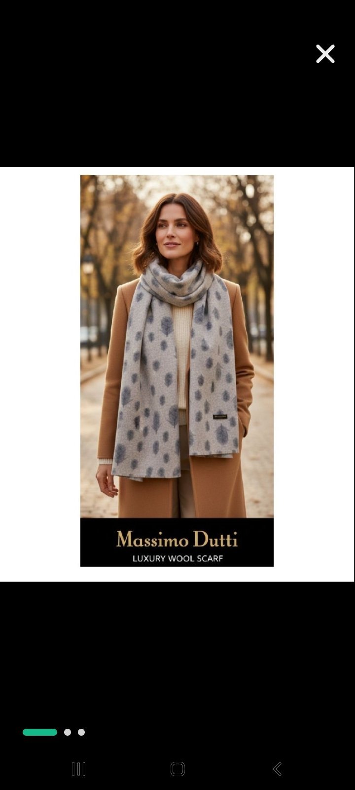 Offre a ne pas rater Echarpe massimo dutti authentique en laine 