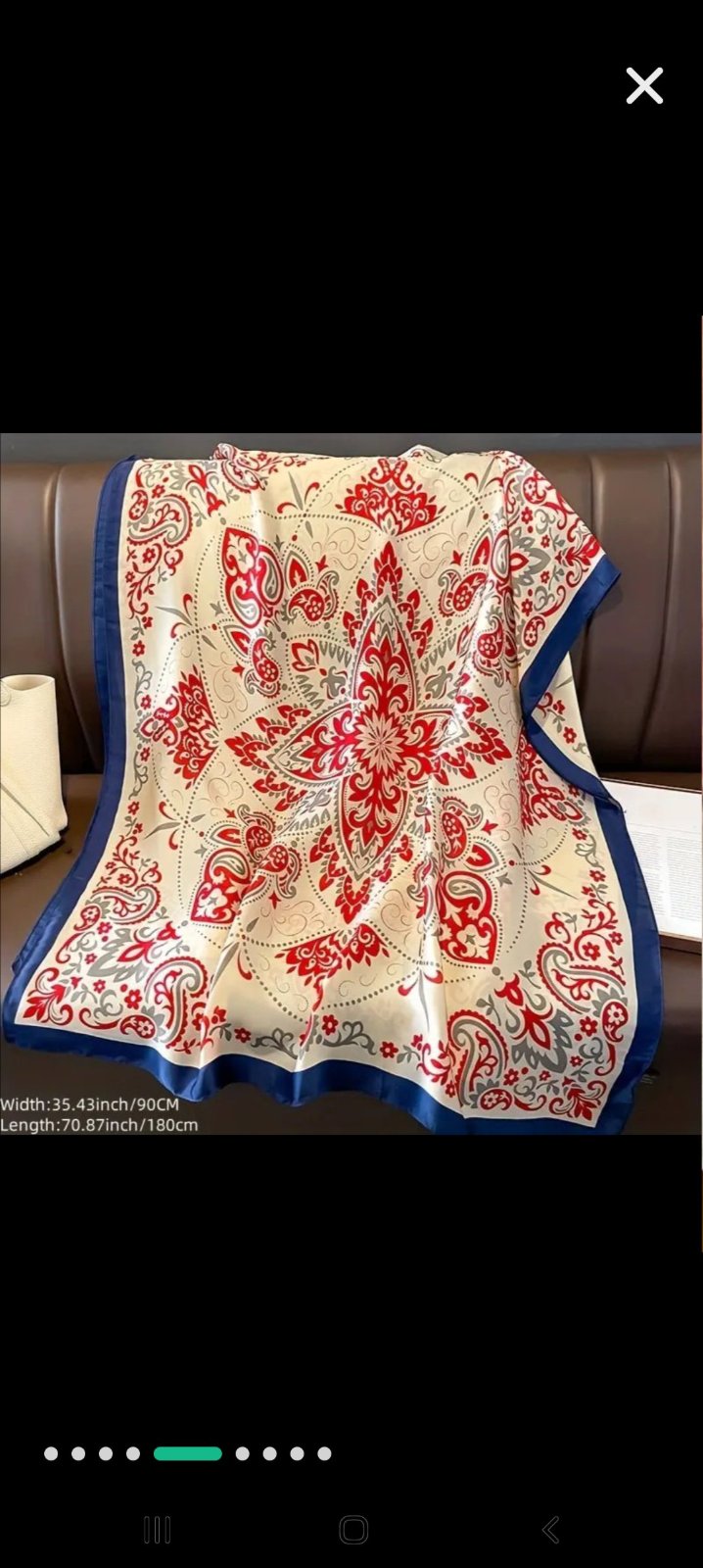 Magnifique Foulard neuf avec étiquette en soie de jean louis scherrer importé 🇫🇷🇫🇷