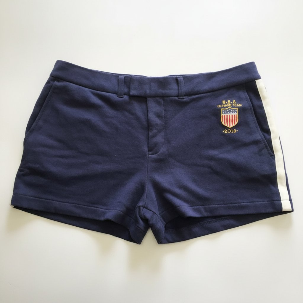 Short Ralph Lauren 2012 de l'équipe olympique américaine pour femme 100% coton pièce rare importé 🇨🇦🇨🇦 trés peu porté trées original taille L 