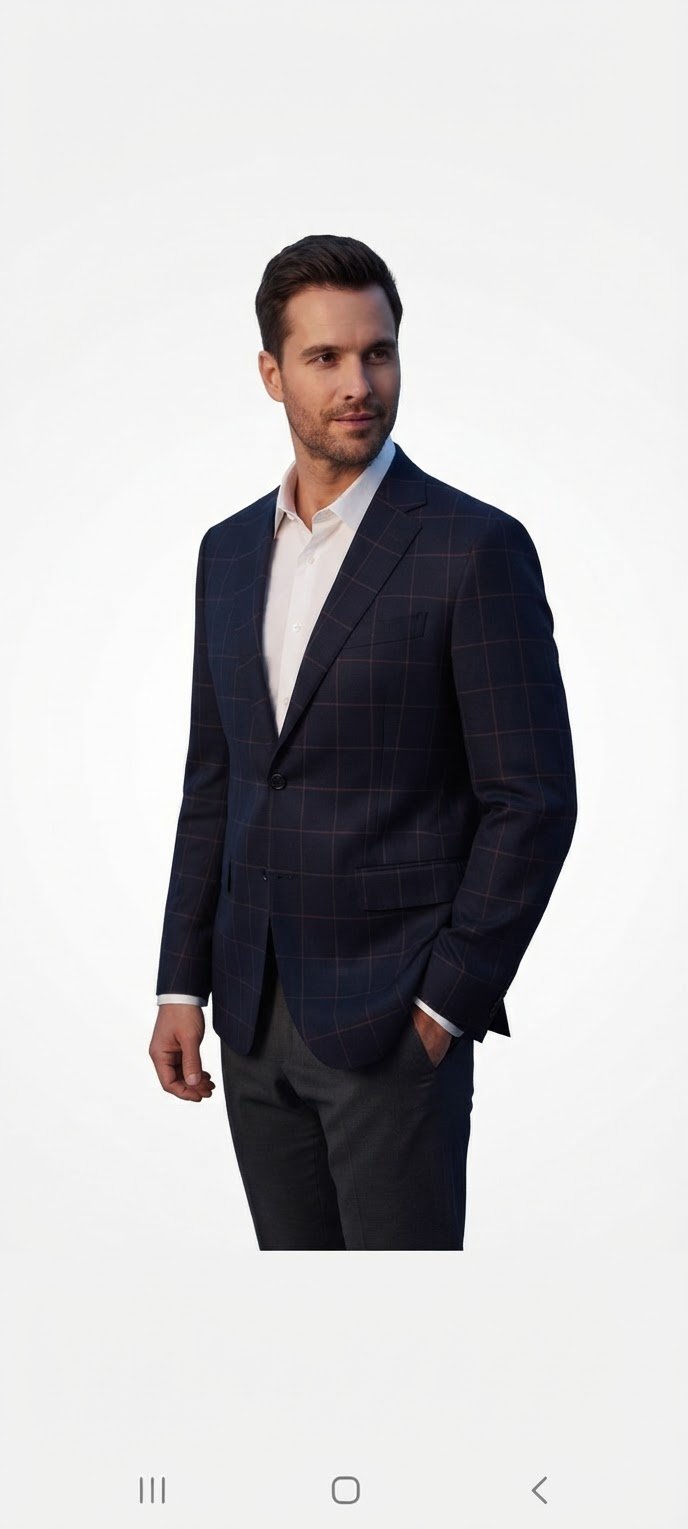 Occasion a ne pas rater Veste hugo boss bleu marine a carreaux authentique pure laine 