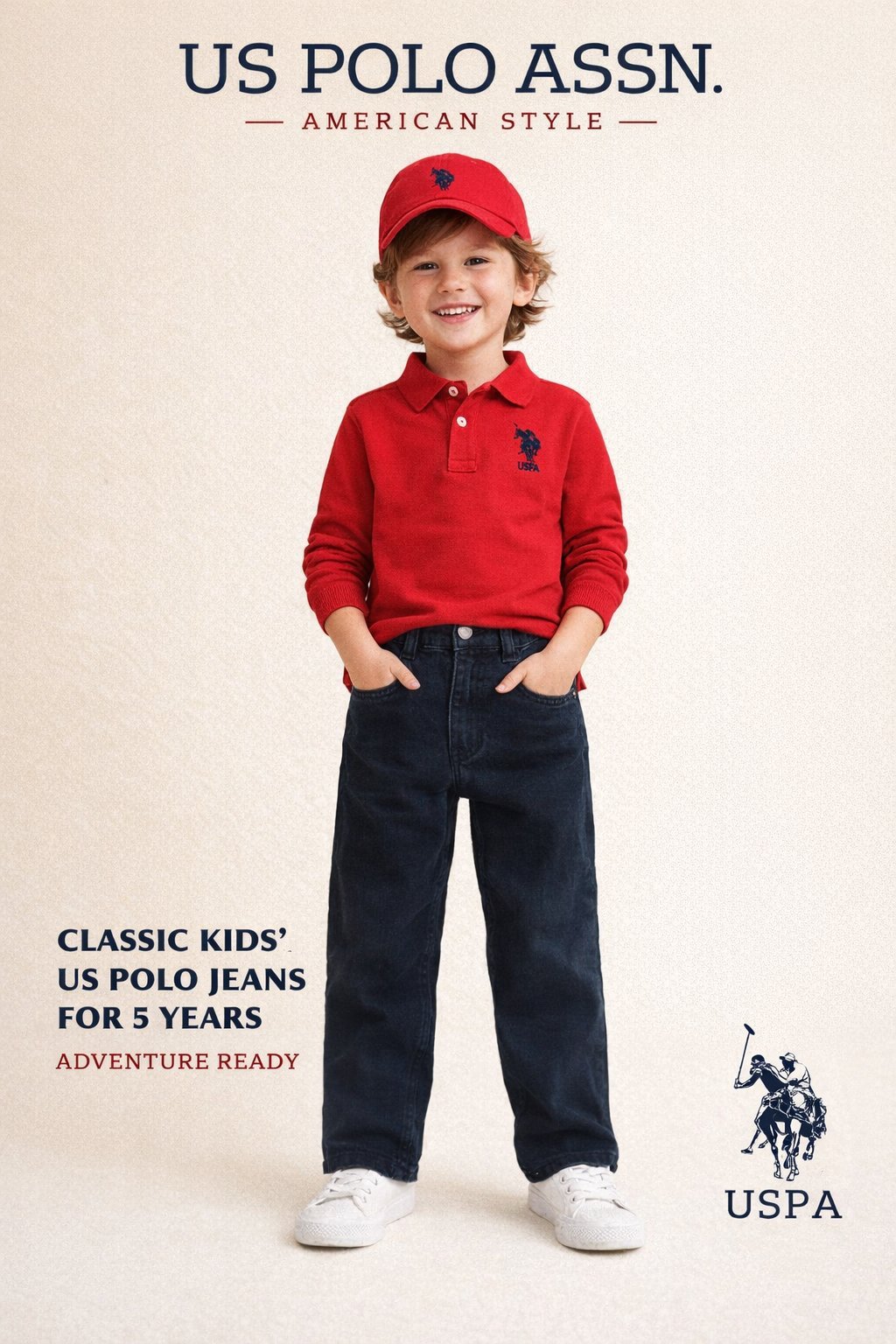 Pantalon us polo noir pour enfant 5 ans 😍😍