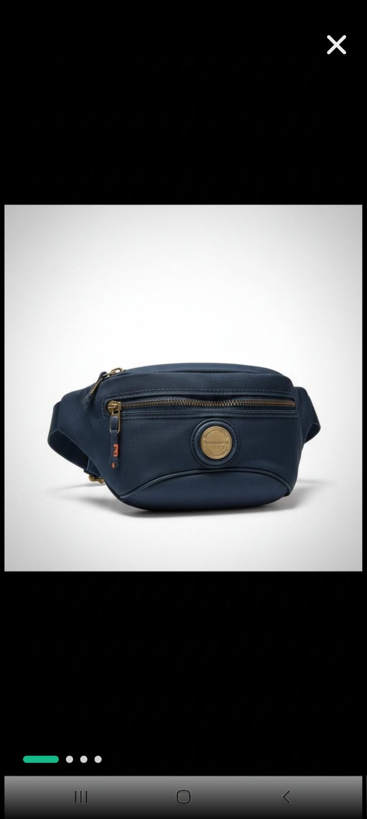 Banana bleu en cuir véritable de la grande marque samsonite avec certificat