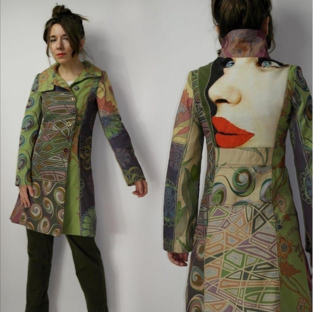 Manteau désigual trés original pièce unique 