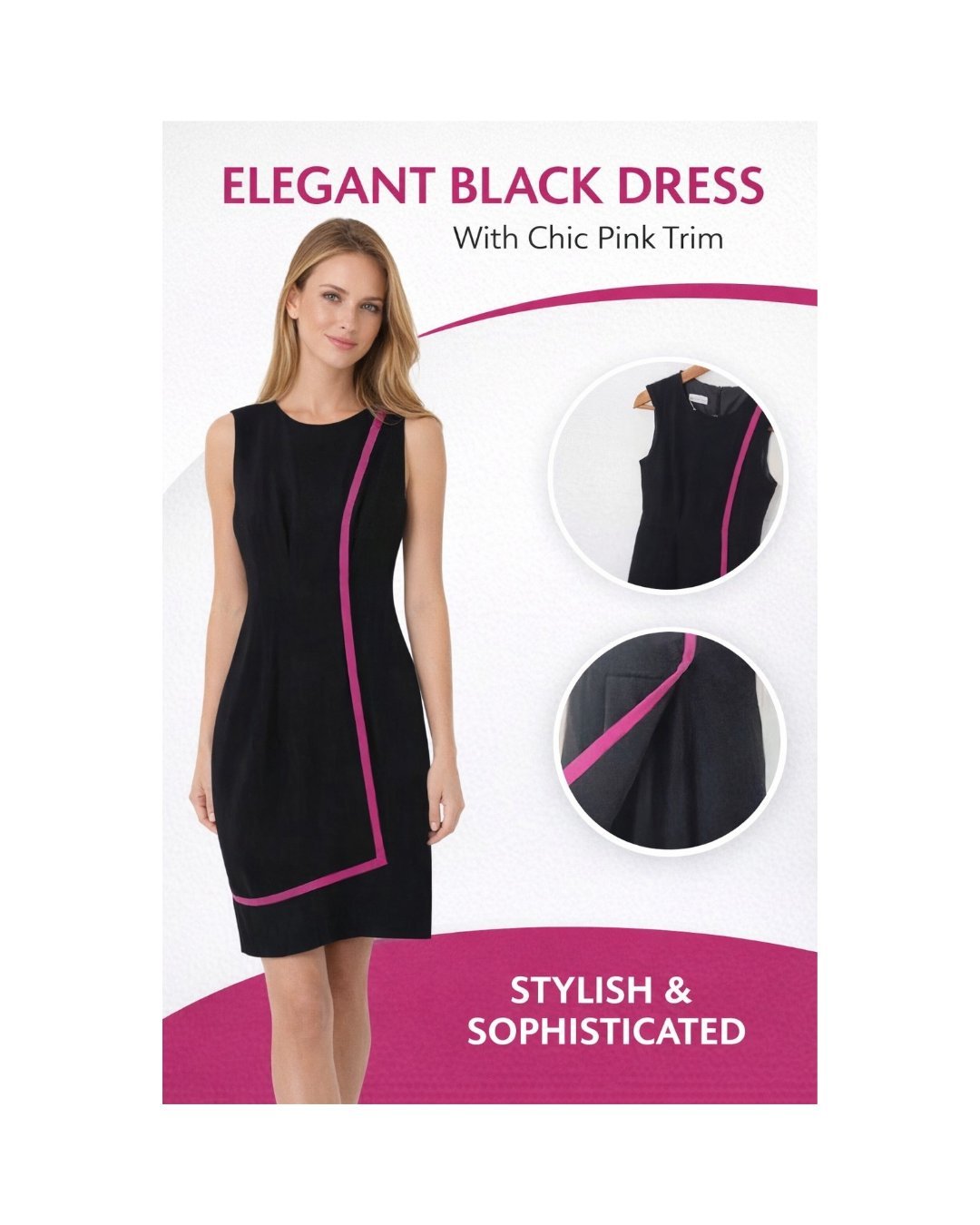 Robe noire sans manches neuve jamais porté 