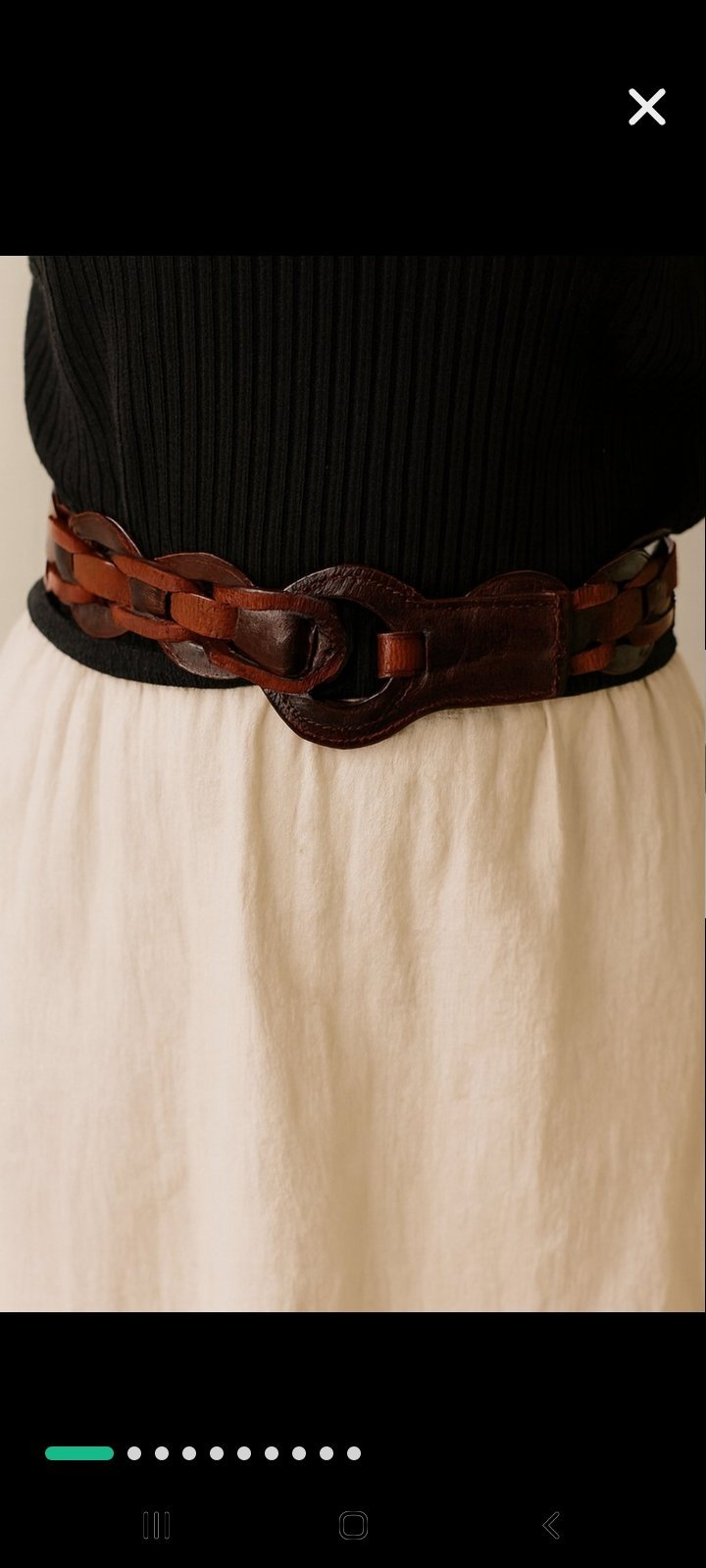Ceinture en cuir trés original