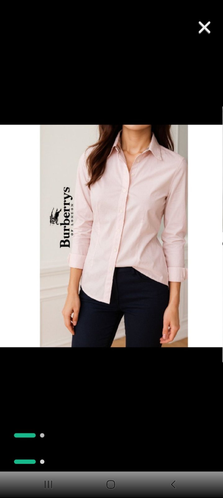 Sublime chemise burberry rose poudré magnifique 