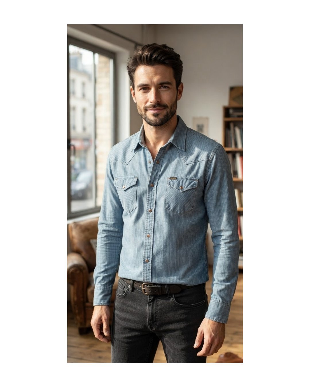 Belle chemise wrangler pour homme sport chic