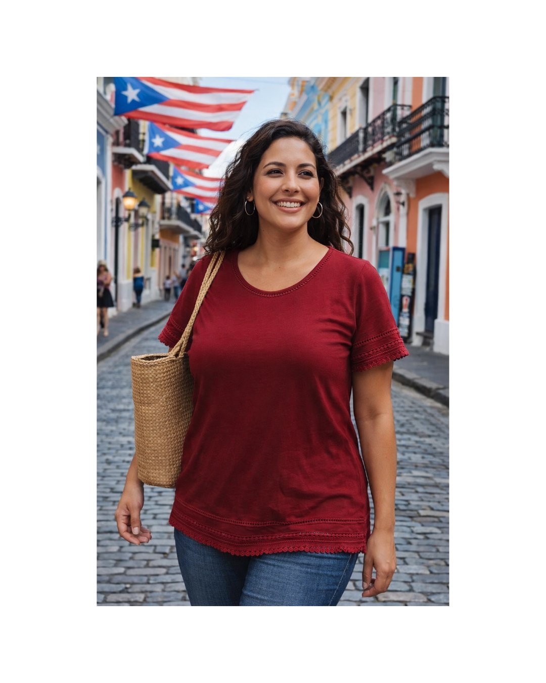 Joli t shirt burgundy original porté une seule fois taille M