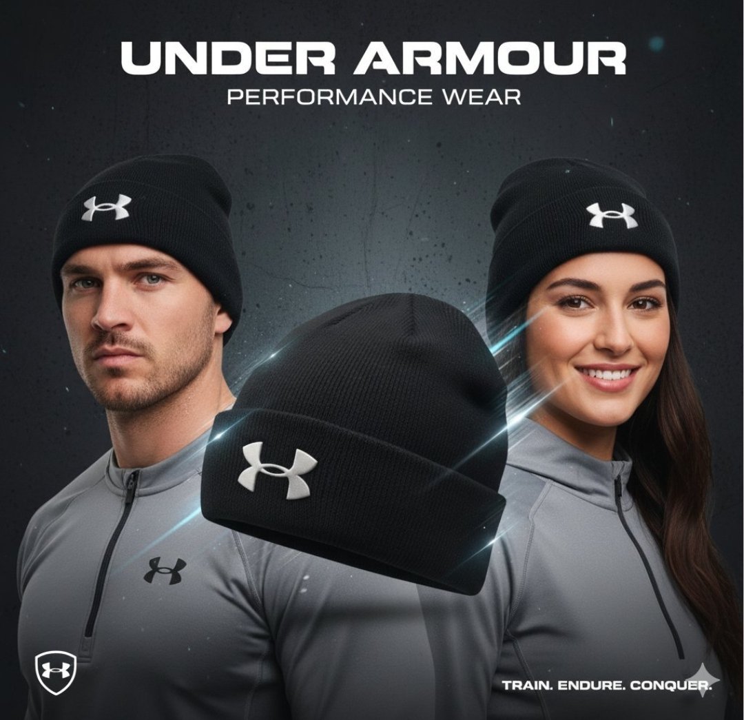 Bonnet under armour noir 