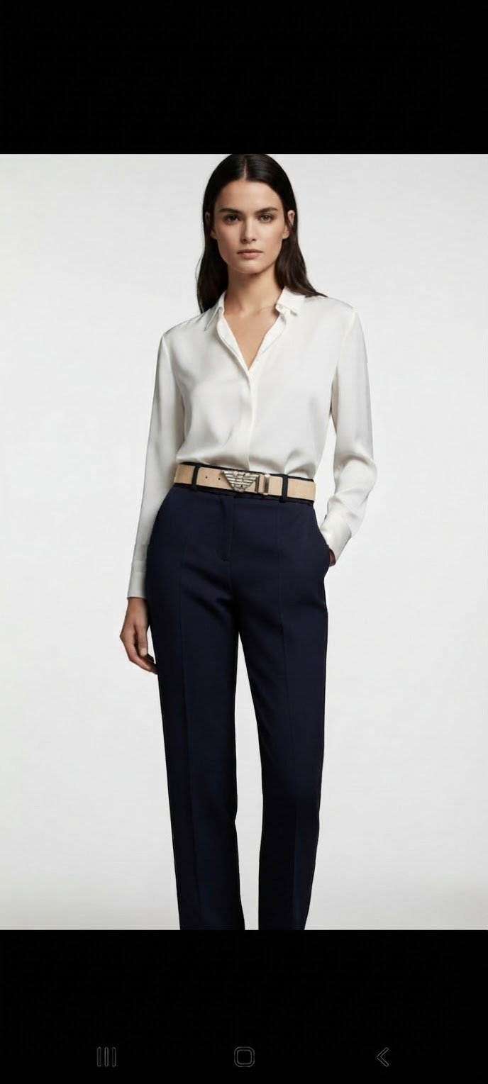 Bonne affaire ceinture Armani beige magnifique et original authentique cuir veritable  