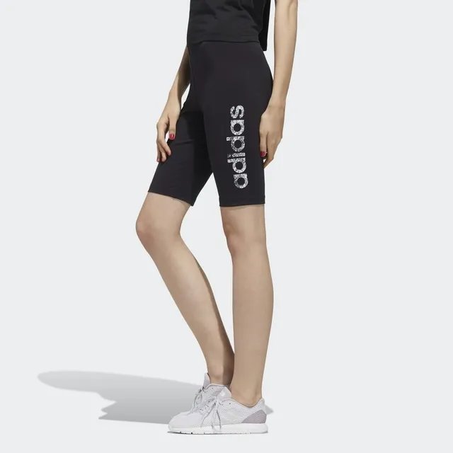 Short de cyclisme noir taille haute ADIDAS pour femme, taille xs