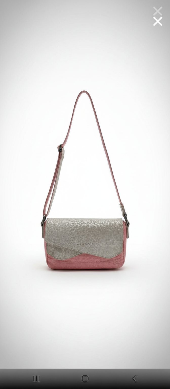 Sac à bandoulière fuschia paris daim rare