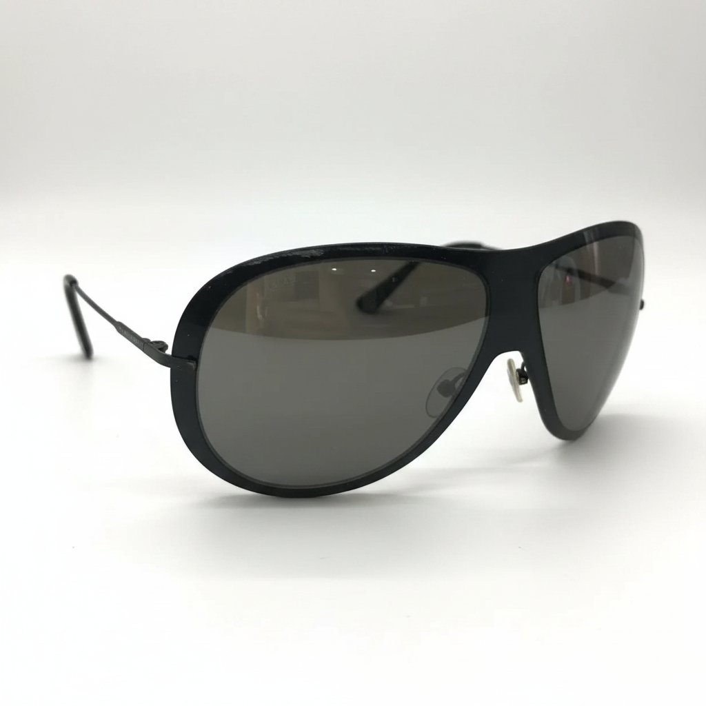 Lunettes de soleil emporio armani aviateur enveloppantes authentique