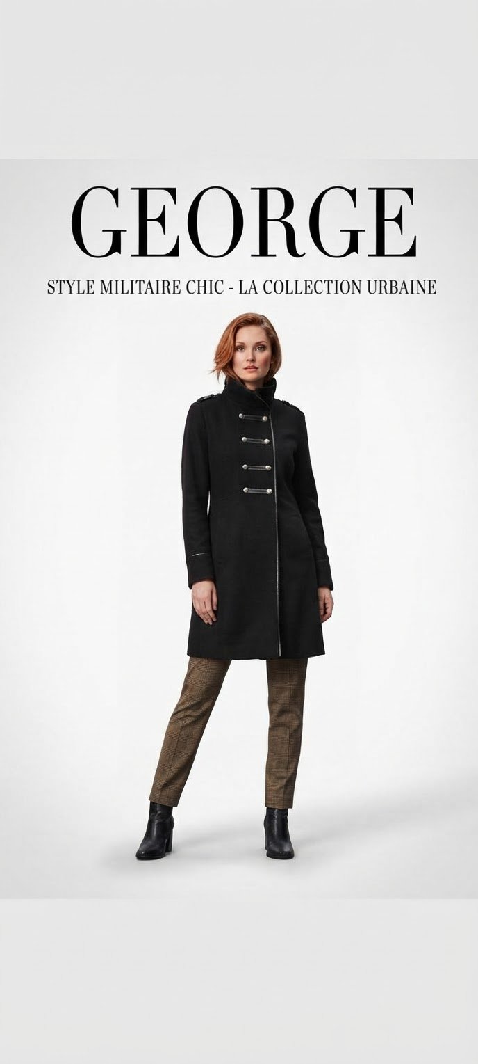 Joli Manteau noir trés original 