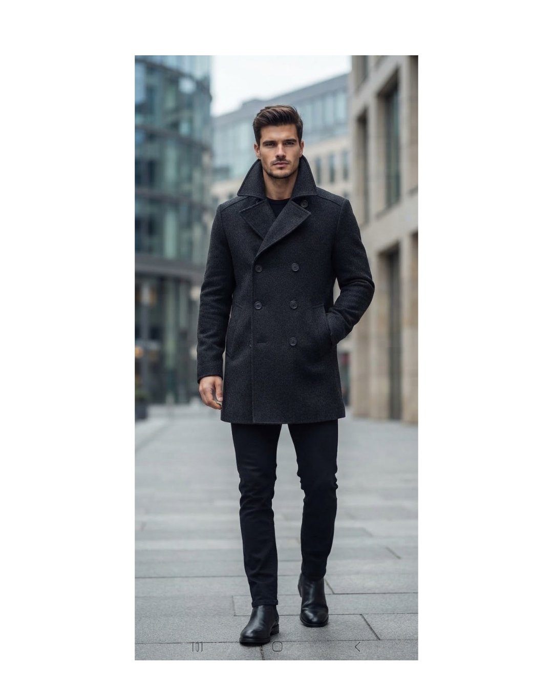 Offre exclusive a ne pas rater manteau hugo boss croisé authentique pour homme chic
