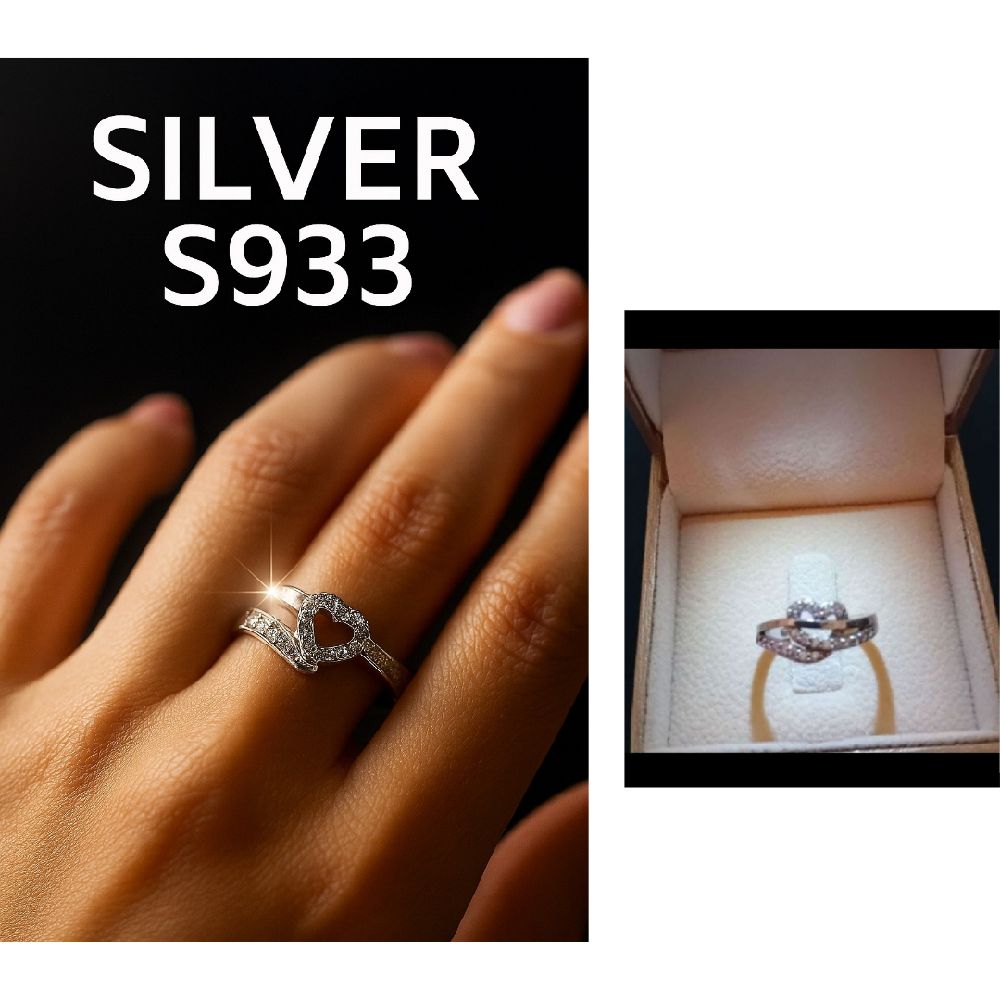 Bague en argent s933 vintage inoxydable pièce rare