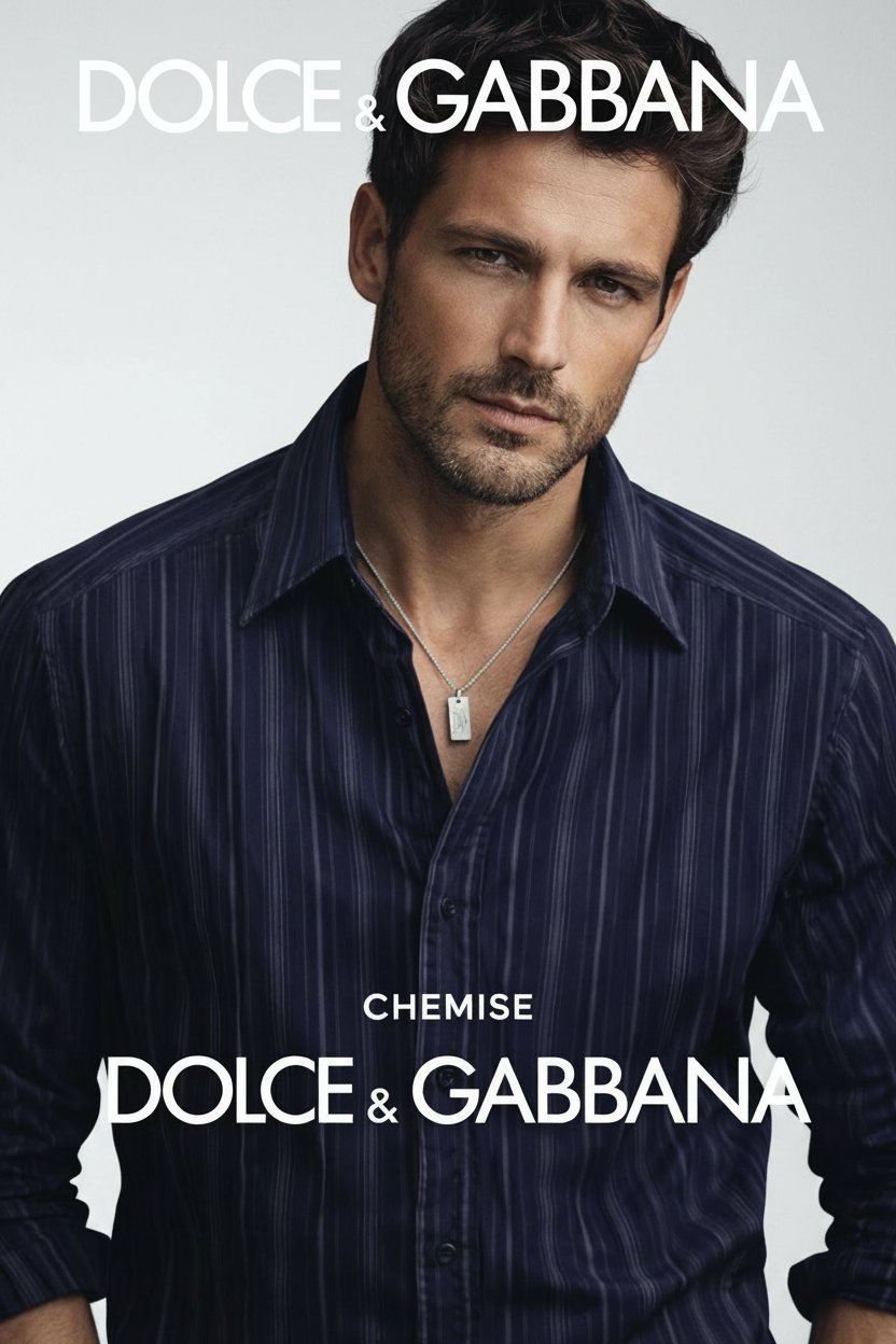 Sublime chemise Dolce&Gabbana made in italy authentique trés original raare taille L