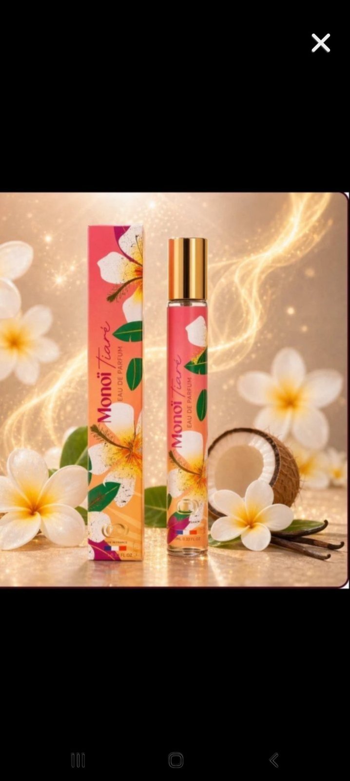 CP Monoï, Eau de Parfum, Designé en France,Durée du parfum 8 Heures,35ml (Tiaré) neuf jamais utilisé