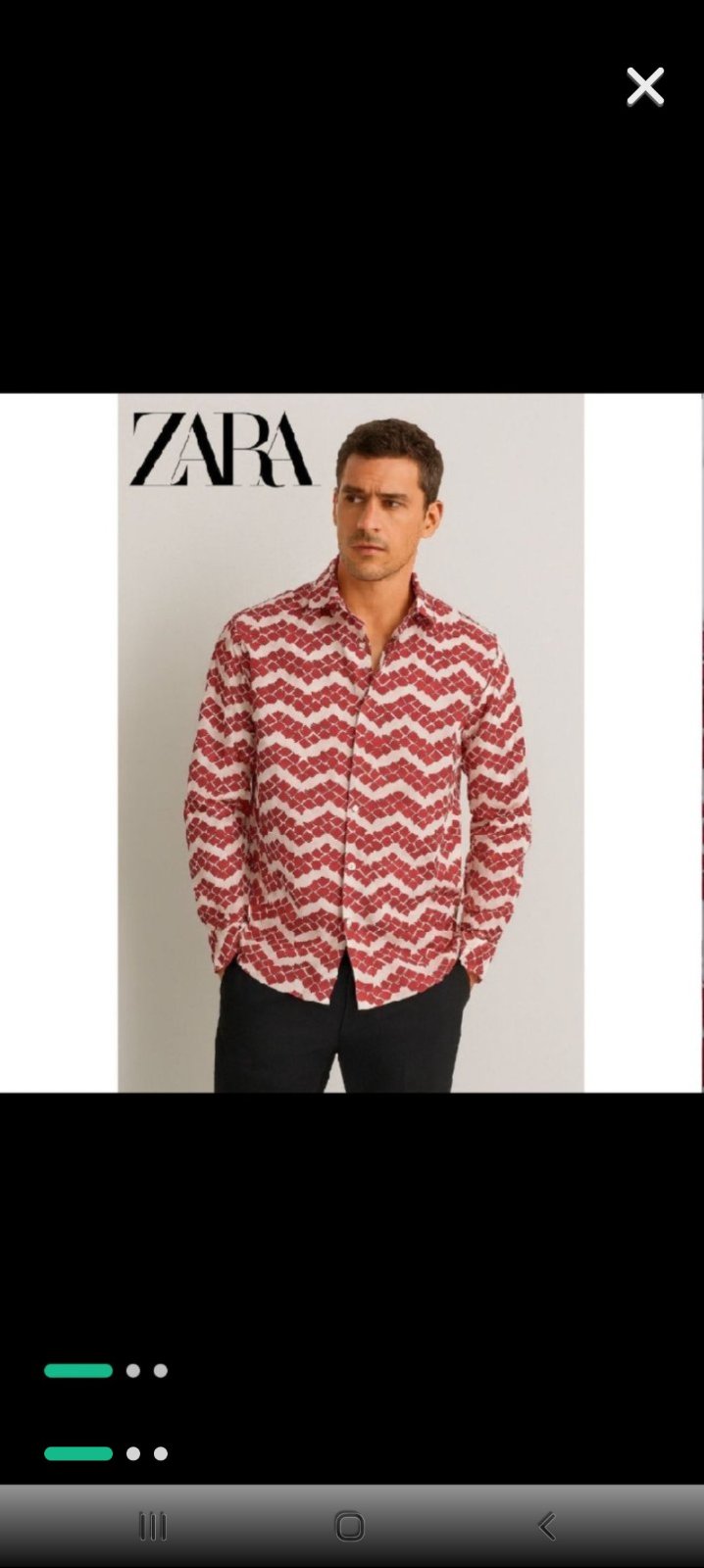 Trés belle chemise zara pour homme original
