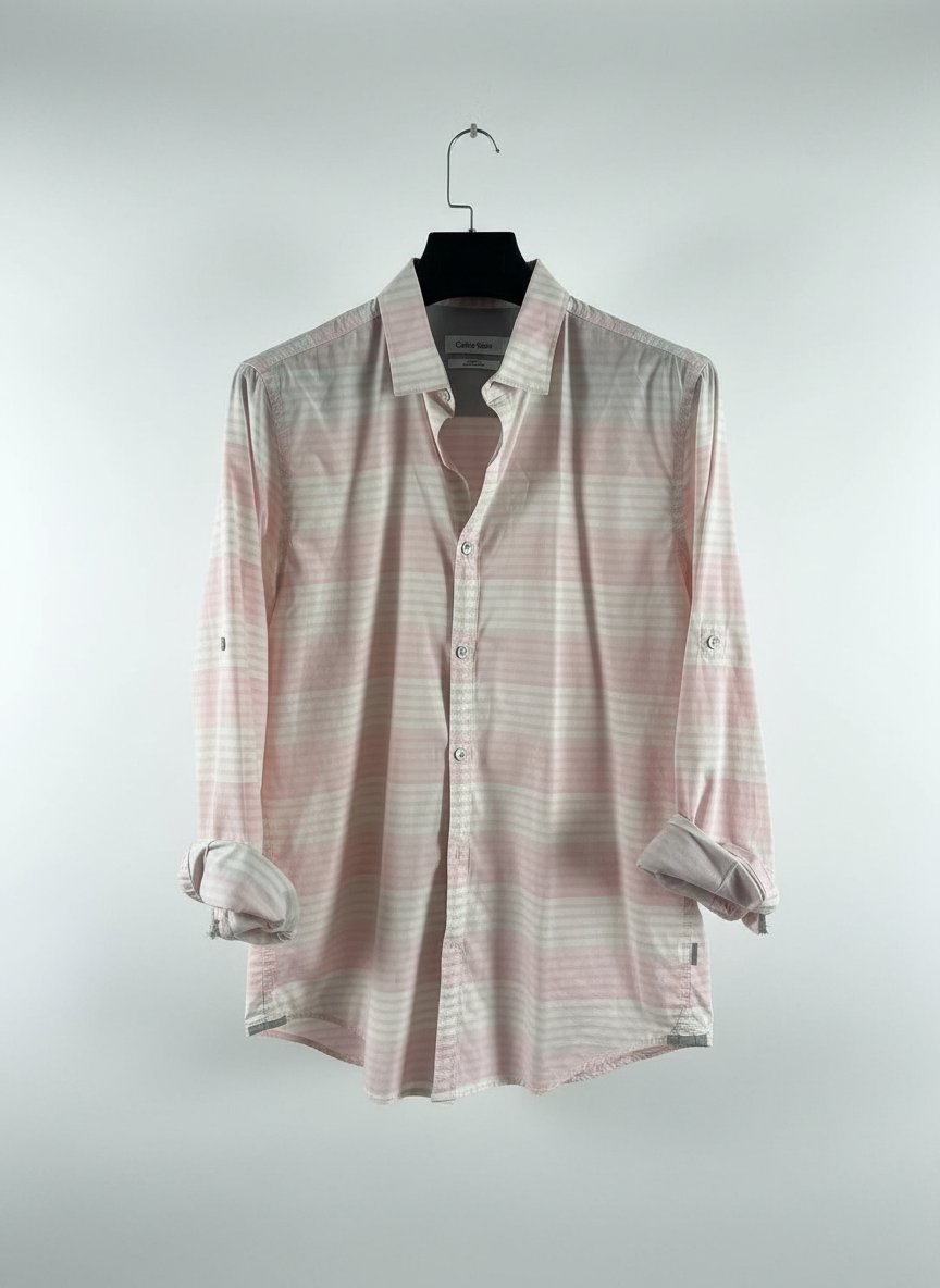 Belle Chemise rose Calvin Klein, taille M, coupe ajustée