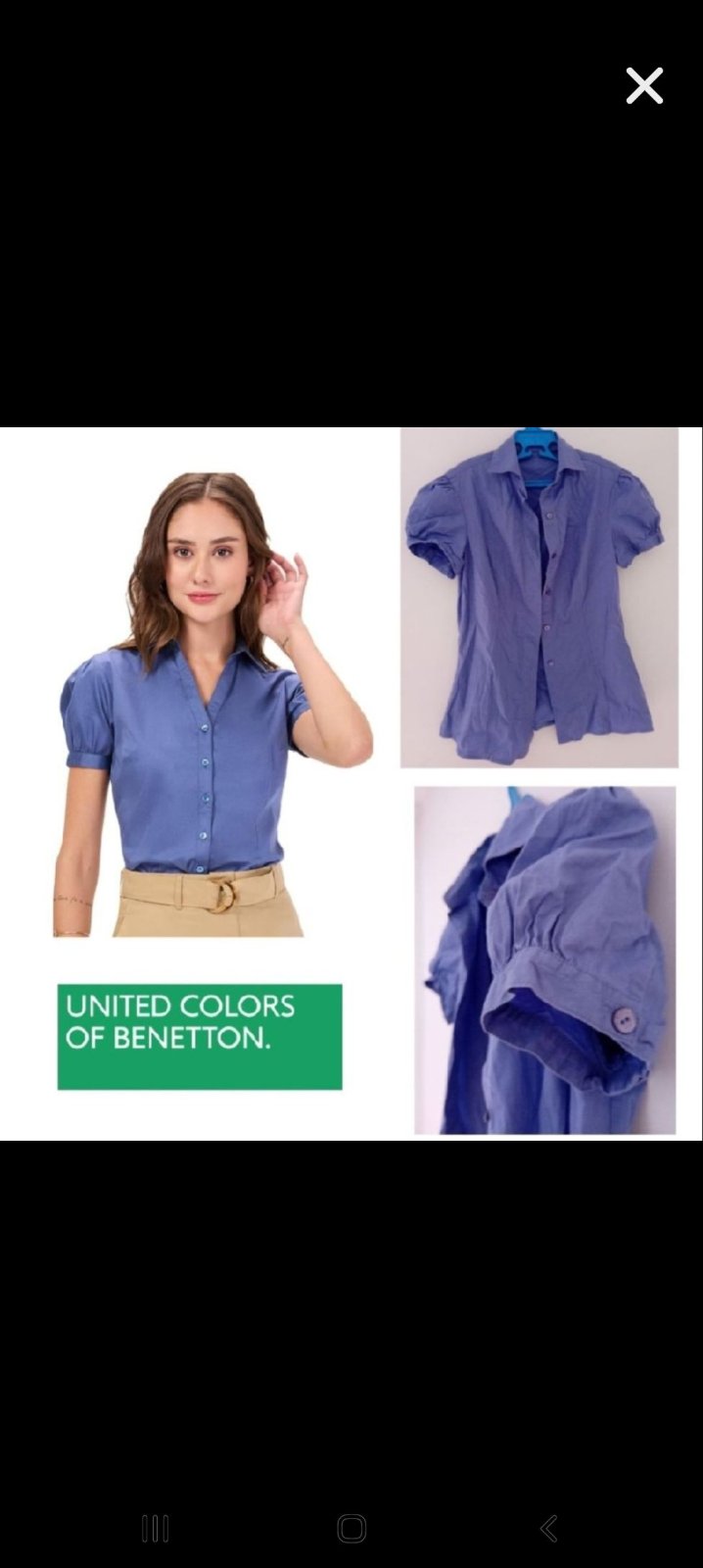 Belle chemise benetton 